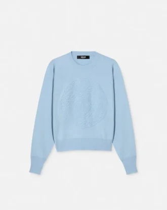 Pull en cachemire mélangé avec motif Medusa