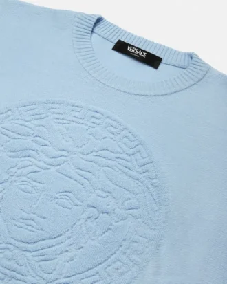 Pull en cachemire mélangé avec motif Medusa