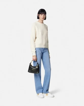 Pull en maille avec logo