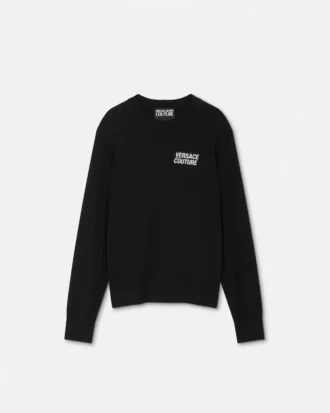 Pull en maille cachemire mélangé avec logo