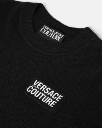 Pull en maille cachemire mélangé avec logo