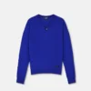 Pull en maille de coton et soie à col en V Pull en maille de coton et soie à col en V