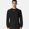 Pull en maille jacquard de soie et coton