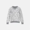 Pull en maille jacquard pour enfant, mélange coton