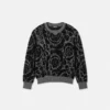 Pull en maille jacquard pour enfant, mélange coton