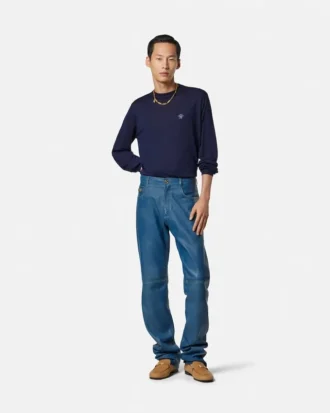 Pull en maille mélangée de laine