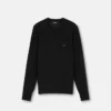 Pull en maille mélangée de laine brodé