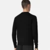 Pull en maille mélangée de laine brodé