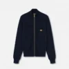 Pull zippé en maille cachemire et coton