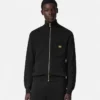Pull zippé en maille cachemire et coton