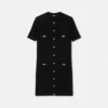 Robe chemise en maille de laine et cachemire Robe chemise en maille de laine et cachemire