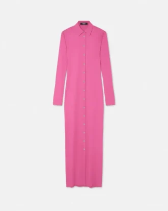 Robe chemise longue ajustée