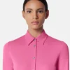 Robe chemise longue ajustée