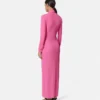 Robe chemise longue ajustée