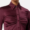 Robe chemise midi en jersey de viscose Robe chemise midi en jersey de viscose