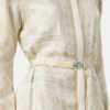 Robe chemise midi en twill de soie imprimé Robe chemise midi en twill de soie imprimé