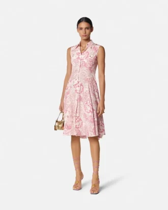 Robe chemise midi fluide Underwater Barocco