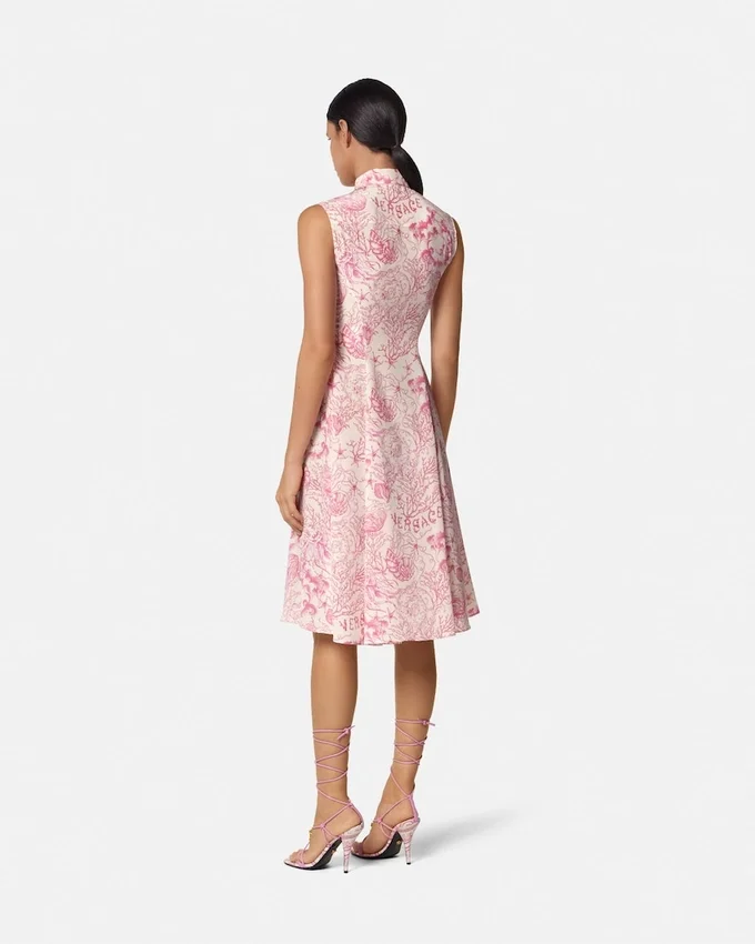 Robe chemise midi fluide Underwater Barocco Robe chemise midi fluide Underwater Barocco