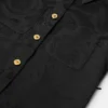 Robe chemise plissée en satin jacquard pour enfant Robe chemise plissée en satin jacquard pour enfant