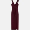 Robe drapée en jersey de viscose