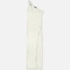 Robe drapée en jersey de viscose