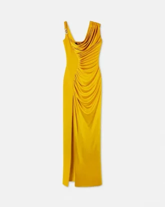 Robe drapée en jersey de viscose