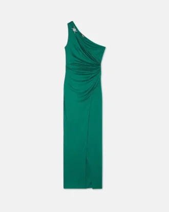 Robe drapée en jersey de viscose