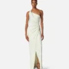 Robe drapée en jersey de viscose