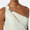 Robe drapée en jersey de viscose