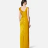 Robe drapée en jersey de viscose