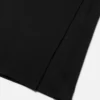 Robe drapée en maille côtelée avec épingle de sûreté