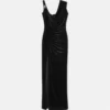 Robe drapée en velours