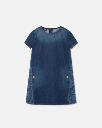 Robe en denim laser pour enfants Robe en denim laser pour enfants
