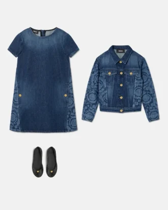 Blouson en denim laseré pour enfant
