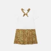 Robe en jersey de coton imprimé pour enfants Robe en jersey de coton imprimé pour enfants
