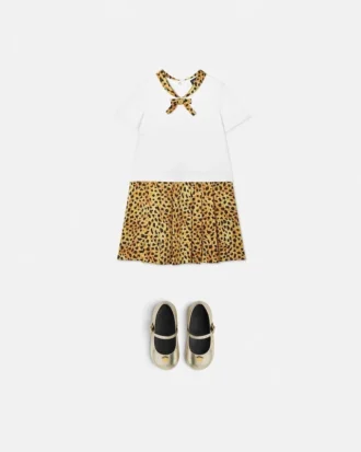 Robe en jersey de coton imprimé pour enfants