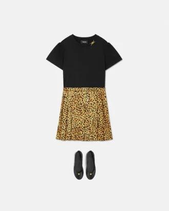 Robe en jersey de coton imprimé pour enfants