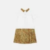 Robe en jersey de coton imprimé pour enfants Robe en jersey de coton imprimé pour enfants