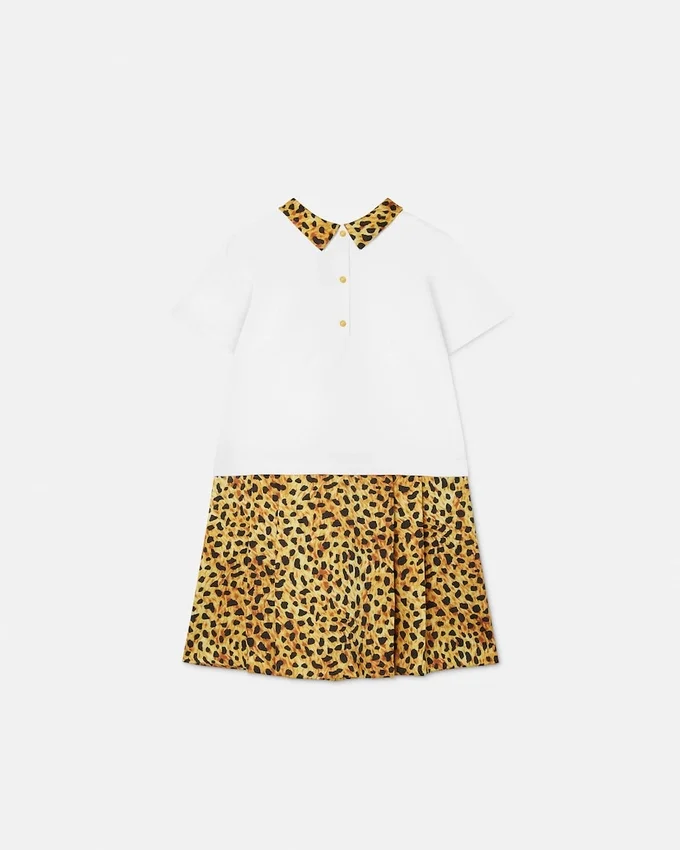 Robe en jersey de coton imprimé pour enfants Robe en jersey de coton imprimé pour enfants