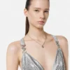 Robe en maille métallique