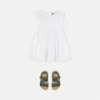 Robe en popeline de coton brodée pour enfant