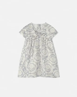 Robe en twill de soie imprimé pour enfant