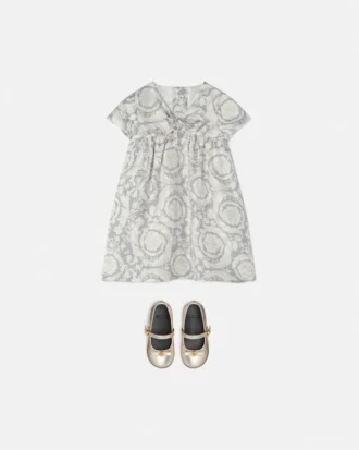 Robe en twill de soie imprimé pour enfant