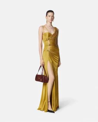Robe fluide froncée