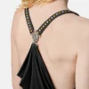 Robe froncée en jersey de viscose