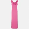 Robe froncée à épingle de sûreté