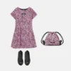 Robe imprimée en viscose pour enfants Robe imprimée en viscose pour enfants