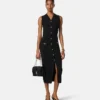 Robe longue en maille de laine et cachemire Robe longue en maille de laine et cachemire
