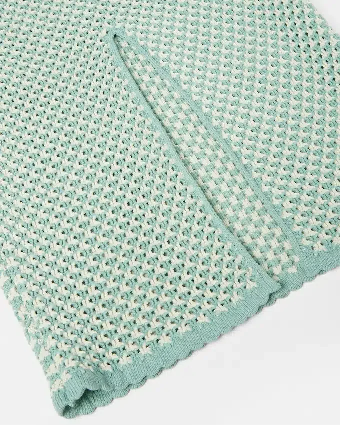 Robe longue polo en maille crochet Robe longue polo en maille crochet