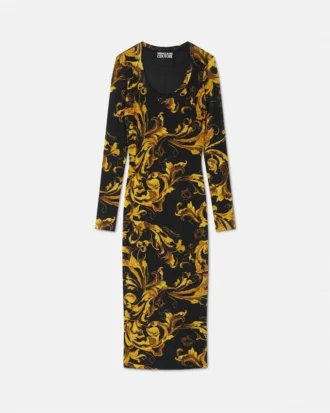 Robe longue Porcelain Barocco